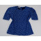 BLOUSE WITH CORRUGATED SLEEVES